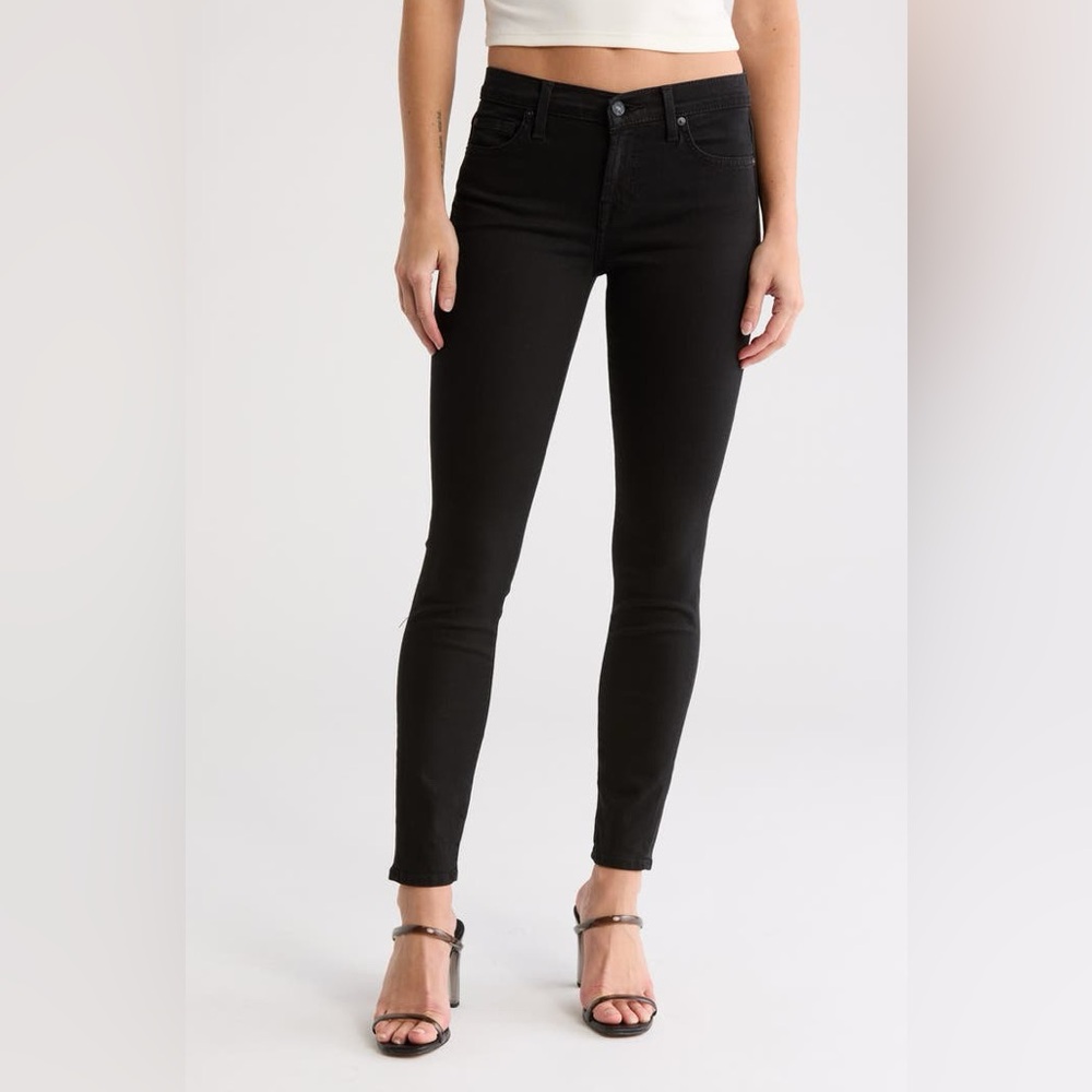 7 For All Mankind Black Gwenevere Skinny Jeans Size 27